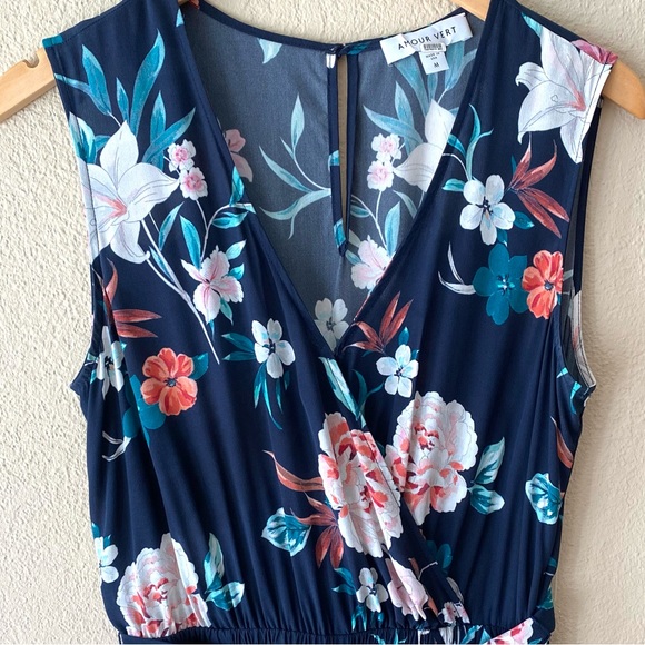 Amour Vert Pants - Amour Vert Silk Floral Jumpsuit